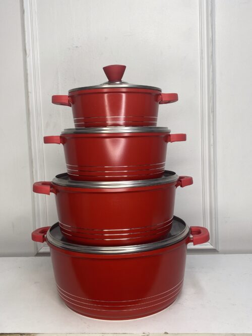 Bano rouge lot de 4 pièces