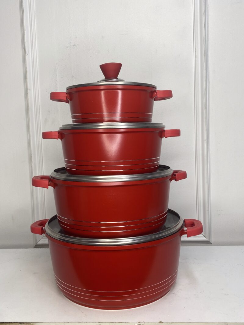 Bano rouge lot de 4 pièces