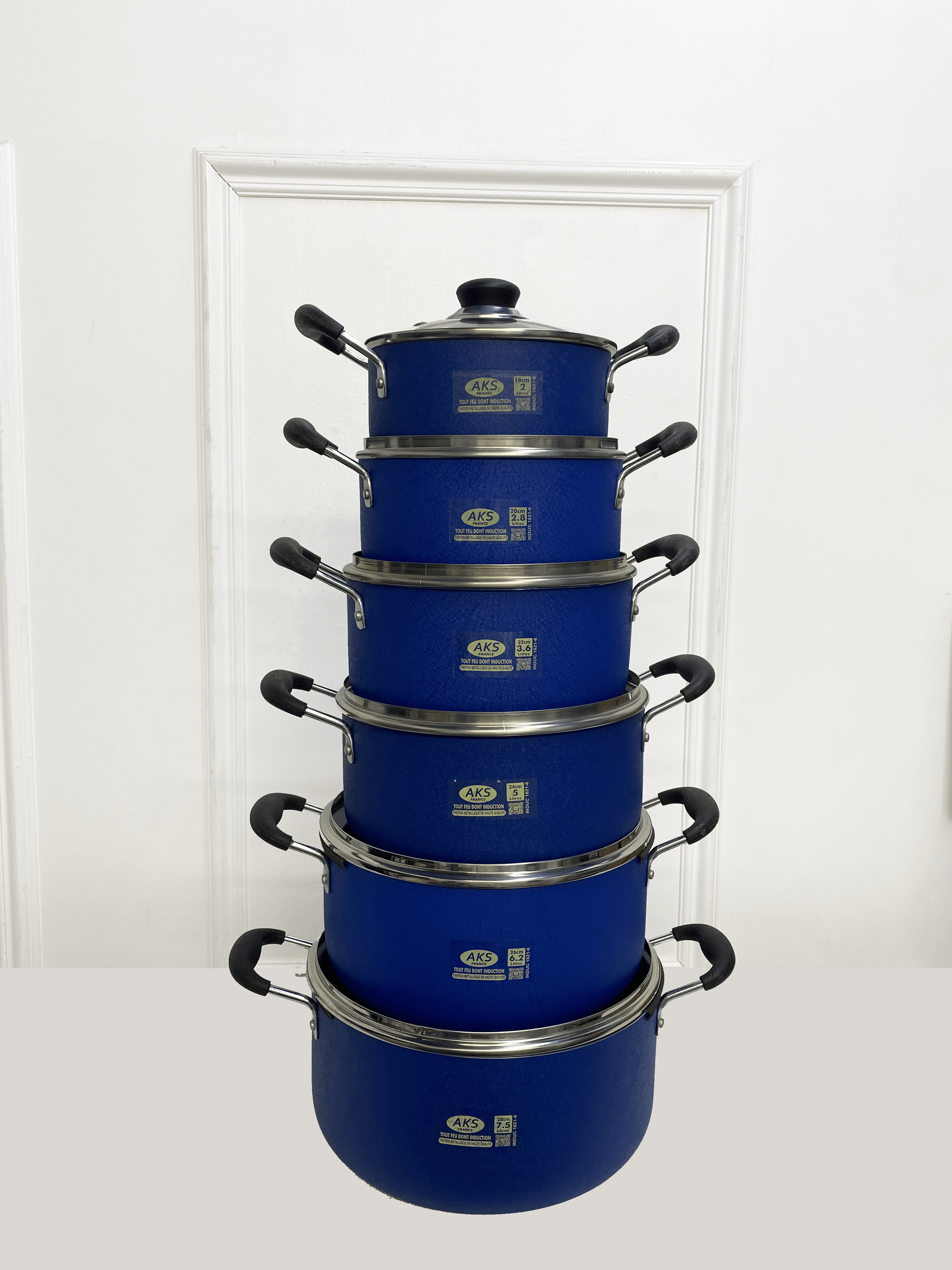 Marmite AKS bleu lot de 6