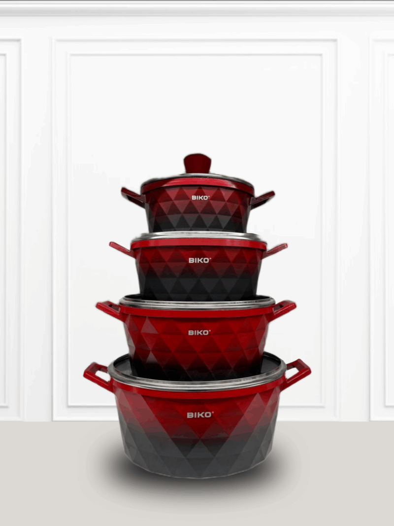 biko noir et rouge diamond BIKO marmites Rouge & Noir Verni